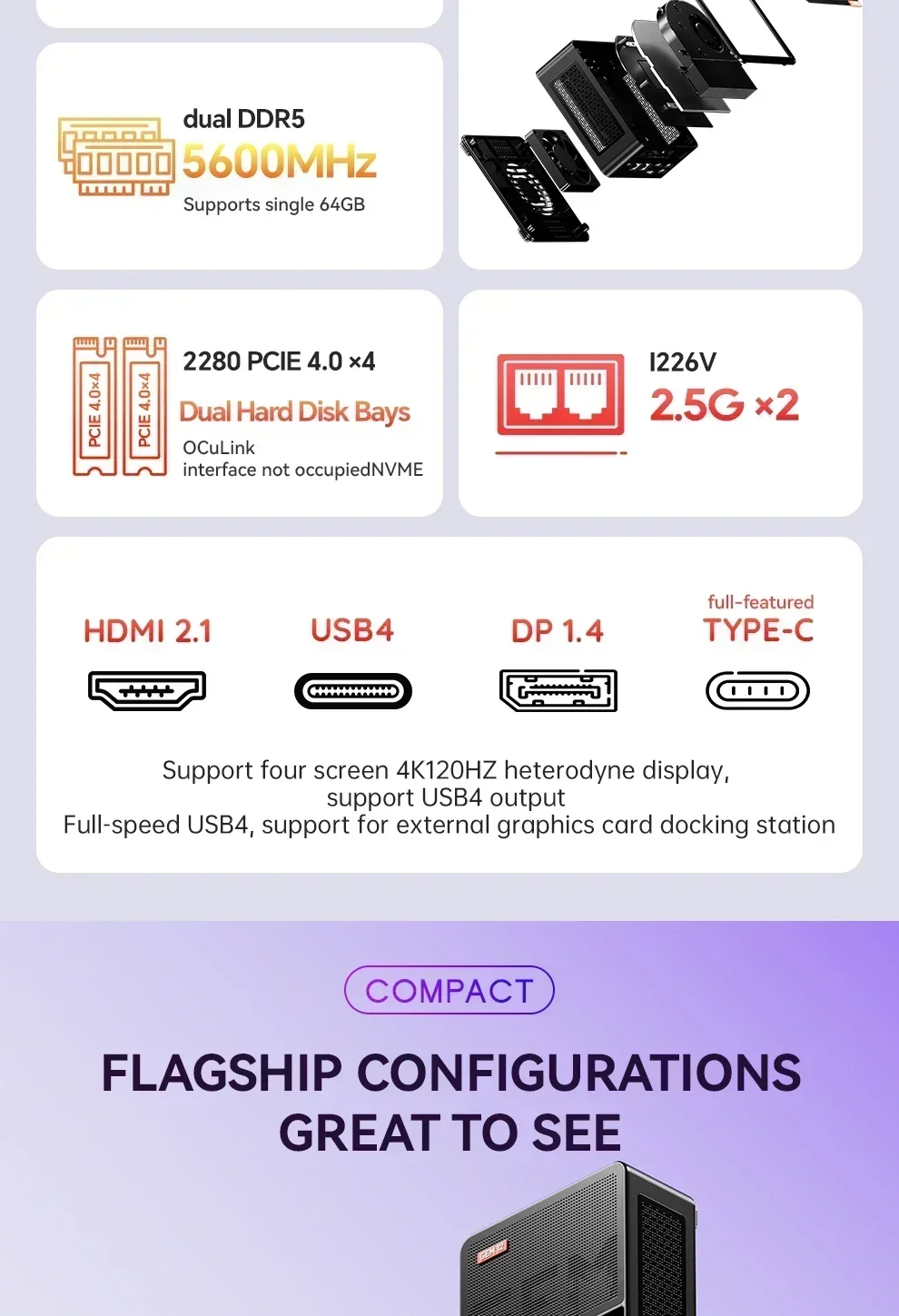 Aoostar GEM12 AMD Ryzen 7 8845 - Amd Ryzen 7 7840Hs Mini Pc 评论和价格